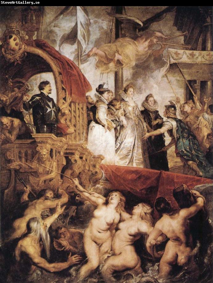 Peter Paul Rubens The Landing of Marie de'Medici at Marseilles